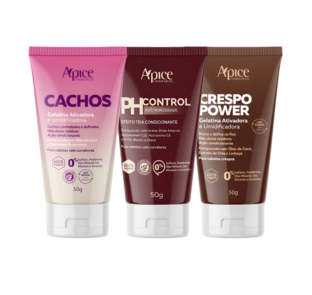 Kit Mini - Bisnagas Ph e Gelatina (3 Itens)