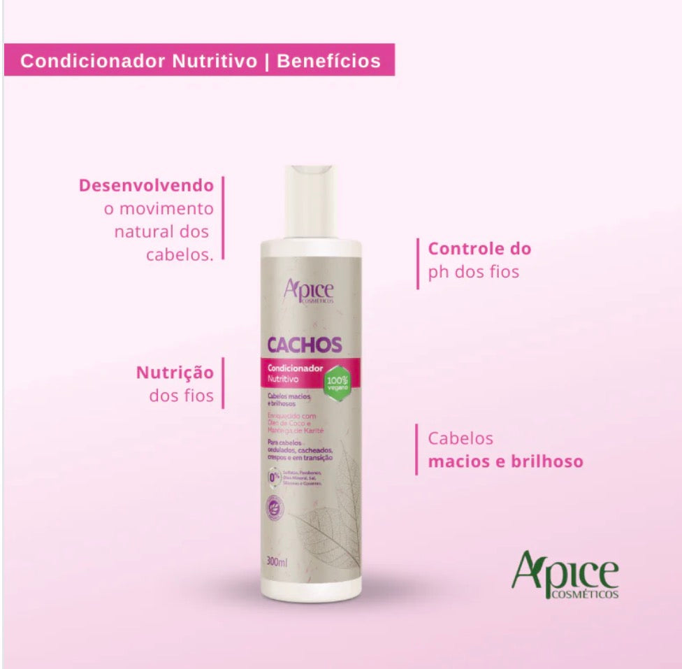 Kit Cachos - Shampoo, Condicionador e Ativador (3 ITENS)